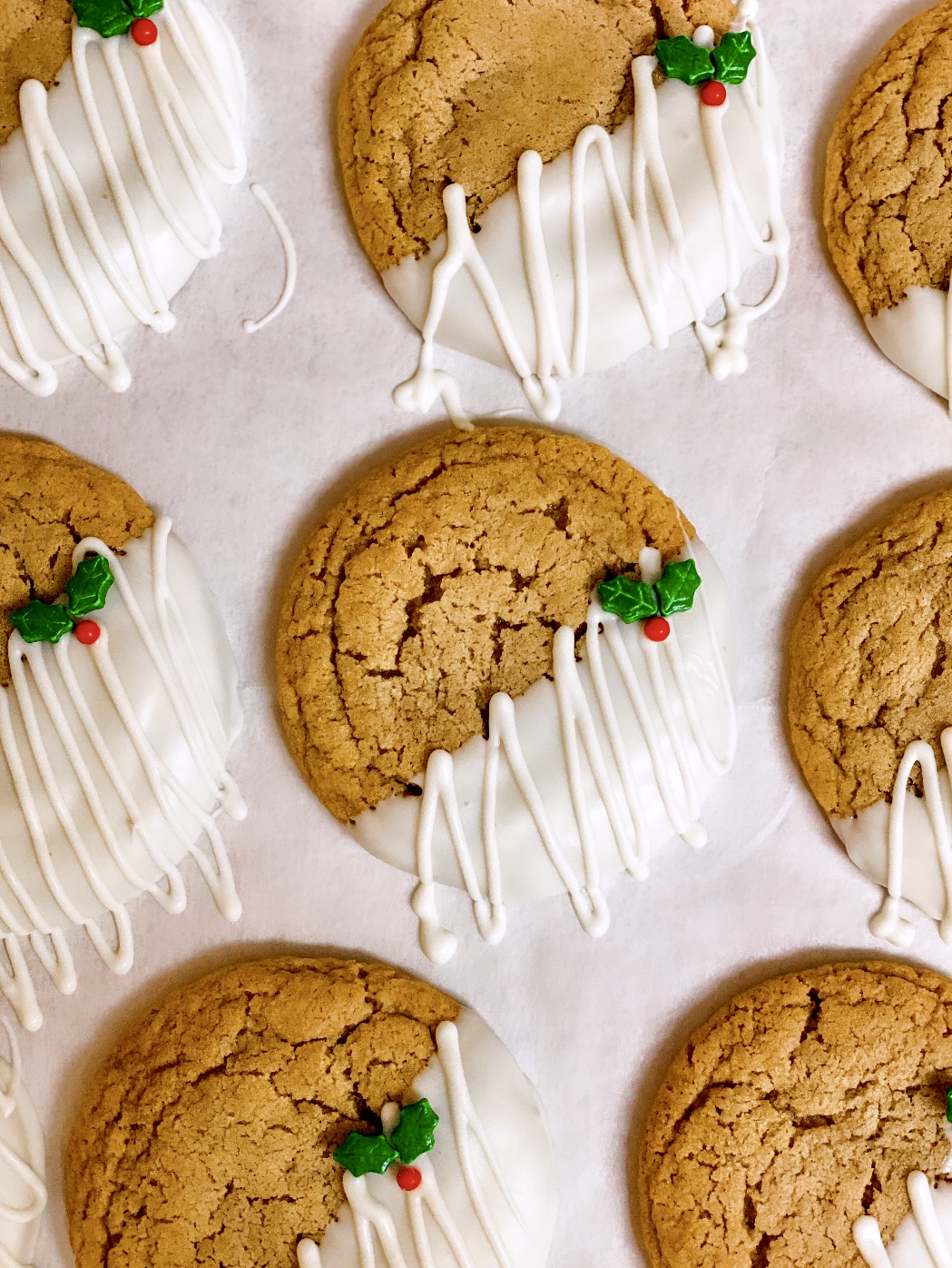 Chewy Maple Cinnamon Cookies with White Chocolate - Bake Drizzle Dust